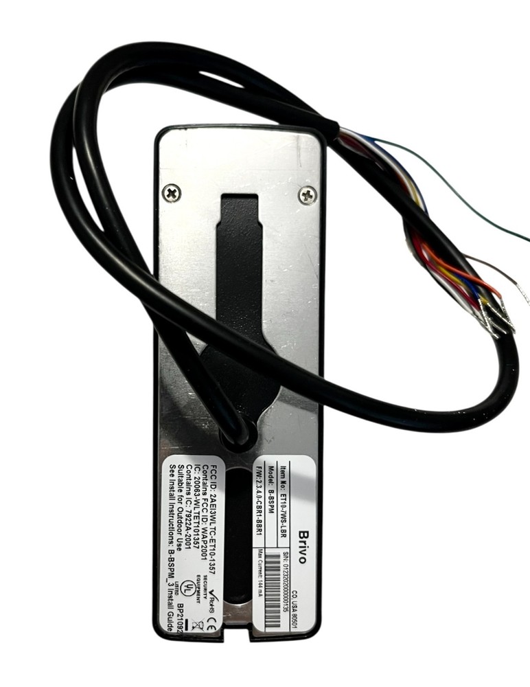 Brivo B-BSPM Mullion Mount Tri-Technology Reader Bluetooth Smart and Prox