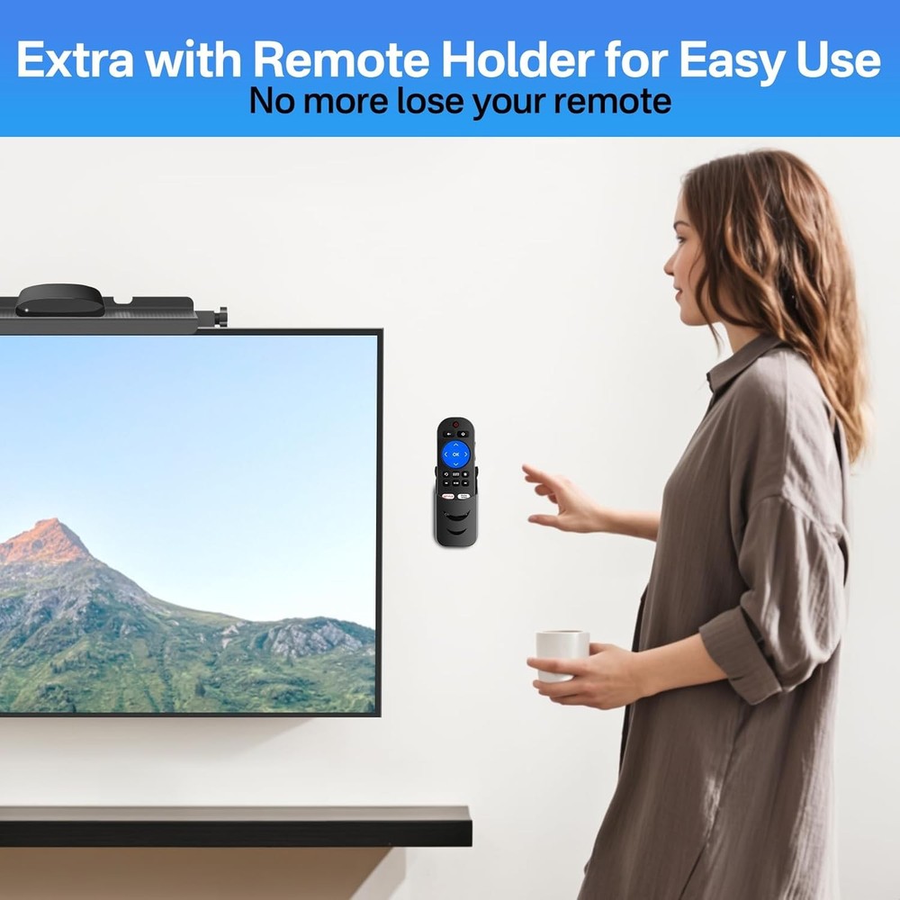 13-Inch Wide Platform Adjustable TV Top Shelf, Screen Shelf Mount,...