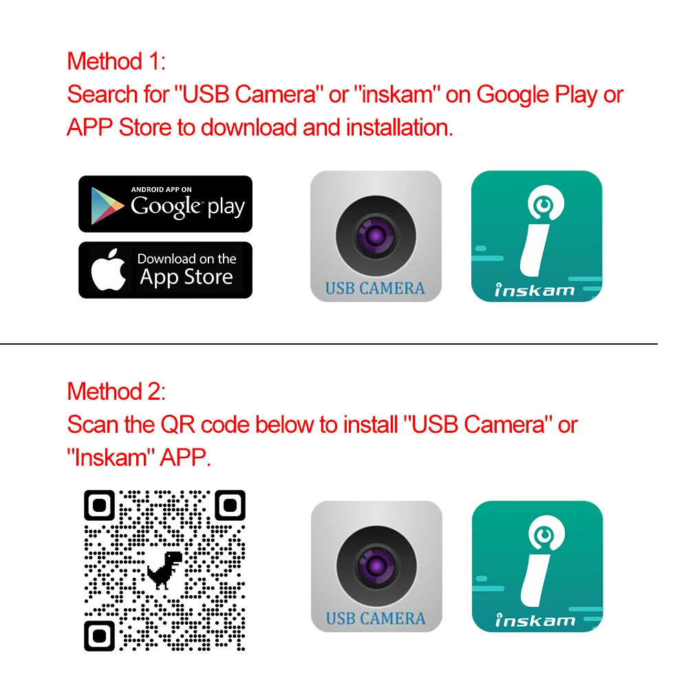 6.6FT 7mm For Android PC USB Endoscope Borescope Snake Camera Scope Inspection