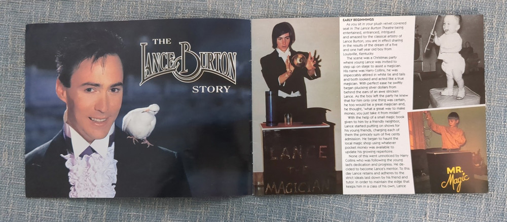 Lance Burton Master Magician Show Program 2002