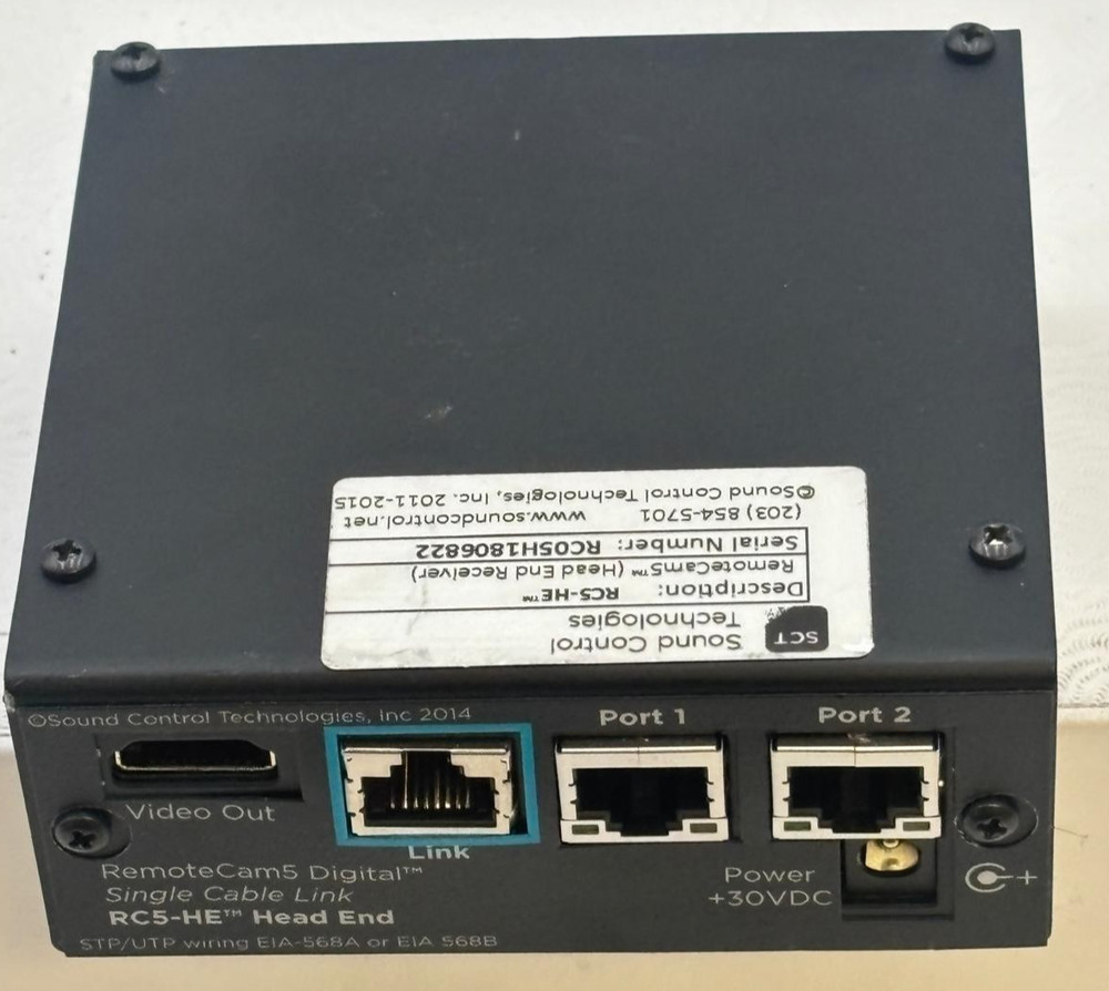 Sound Control Technologies RemoteCam5 Head End Receiver RC5-HE