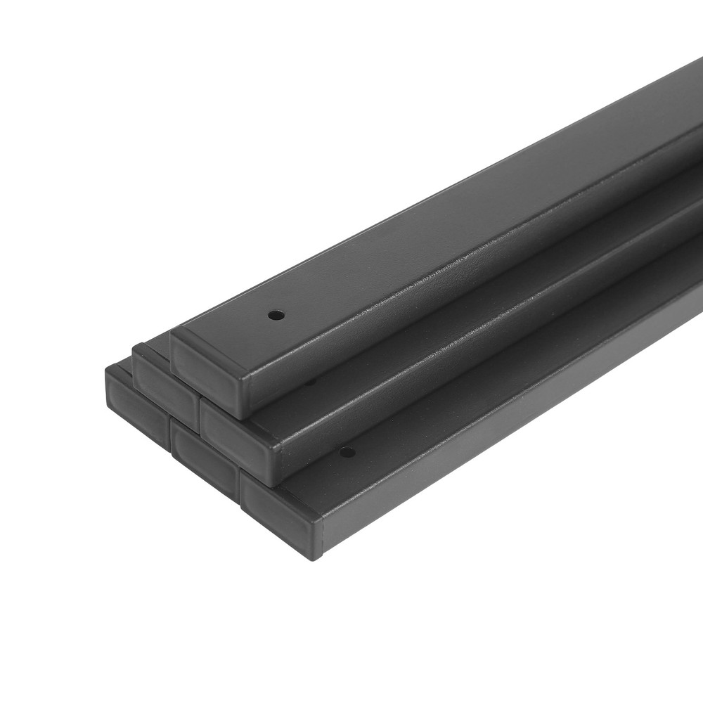 Uimoso 61 Pack Steel Deck Balusters,29.5-inch Rectangular Black Railing Spindles