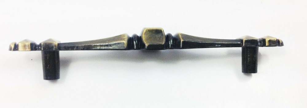 6 Traditional Classic Decorative Handle Cabinet Pull Antique Brass 5 3/4" long