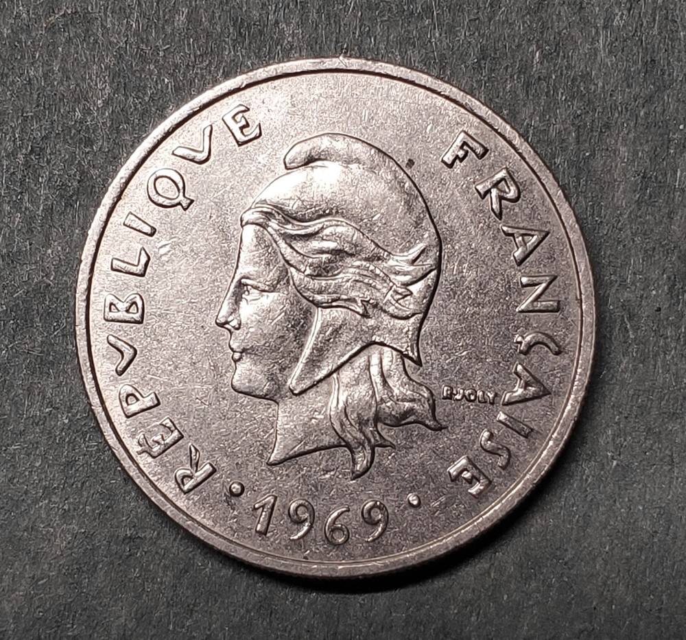 French Polynesia - 1969 - 20 Francs Coin