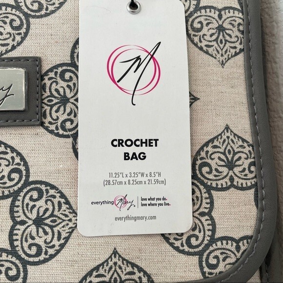 NWT Everything Mary Crochet Bag Carryall Storage
