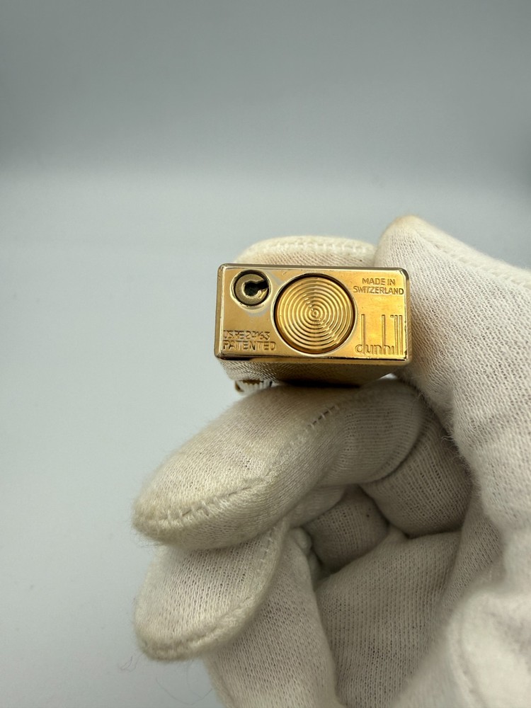 Mint Working Dunhill Gas Lighter Gold with box
