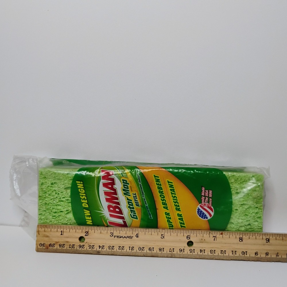 LIBMAN Gator Mop Refill 9 Inch Super Absorbent Sponge Mop Head