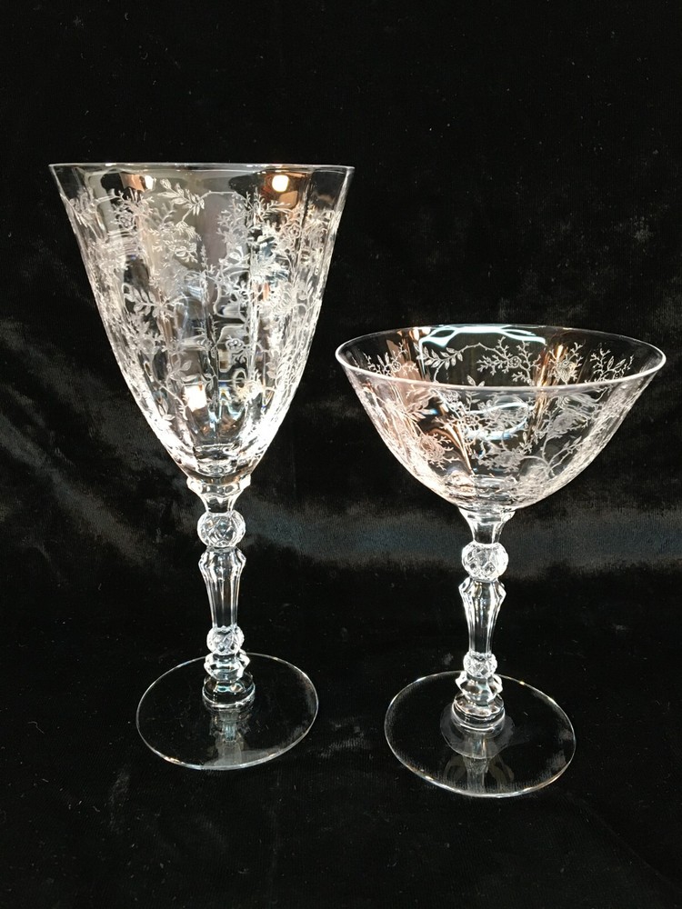 Fostoria CHINTZ 24 Pieces Service for 4