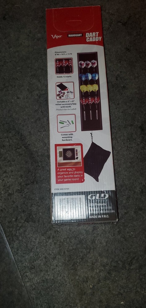 Viper Dart Caddy Mahogany Finish