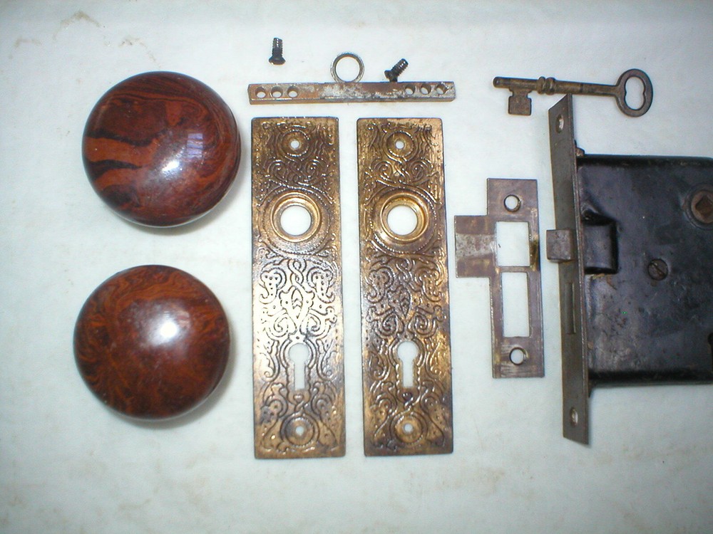 Antique Victorian Era Door Hardware