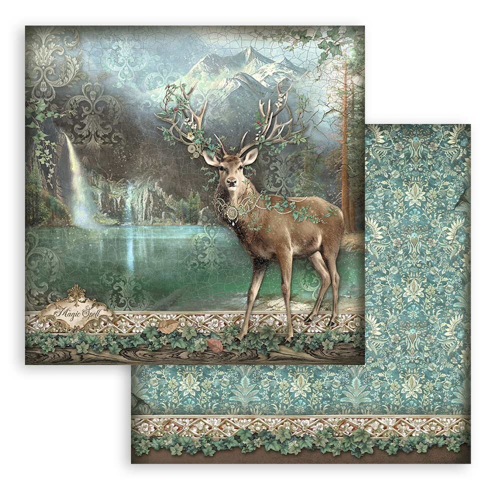 Stamperia MAGIC FOREST 8x8 Paper Pad 10 Sheets SBBS78