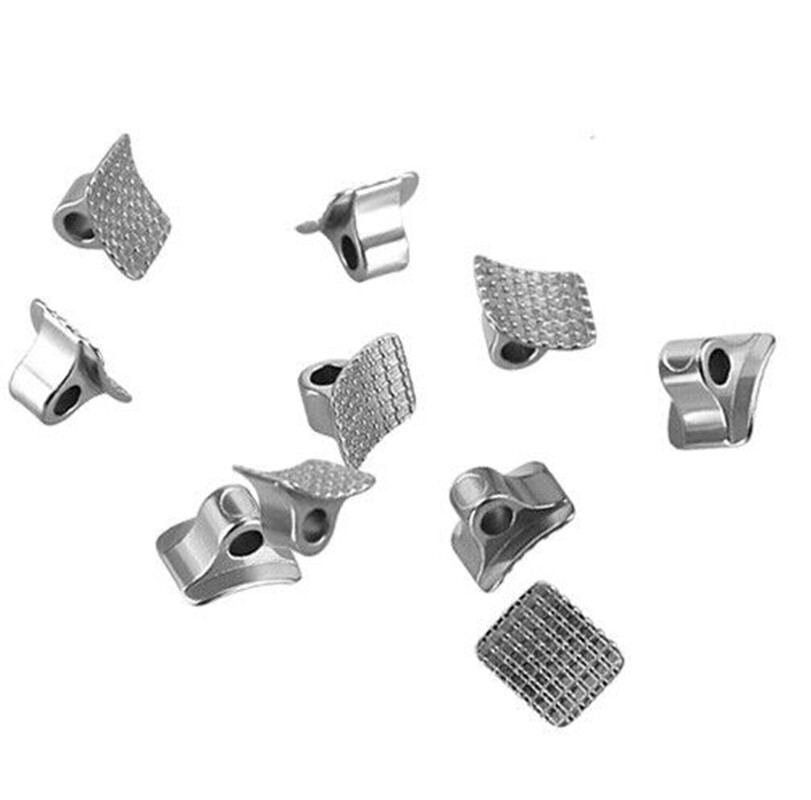Dental Ortho Direct Bond Eyelet Lingual Buttons Monoblock MIM Cast Rectangular