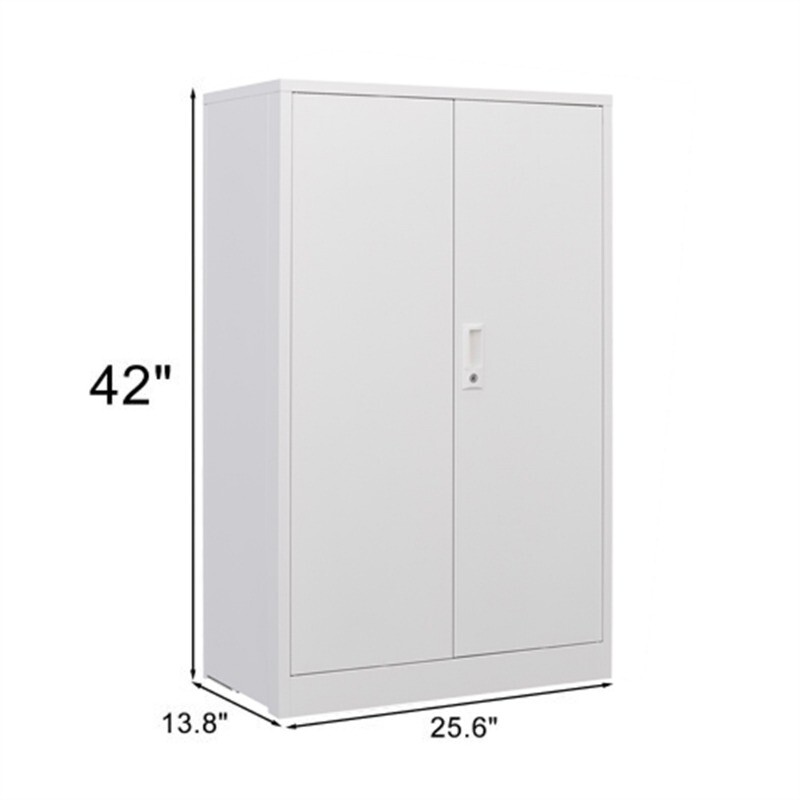 Metal Storage Cabinet with Locking Doors and Adjustable Shelf, Folding Cabinet