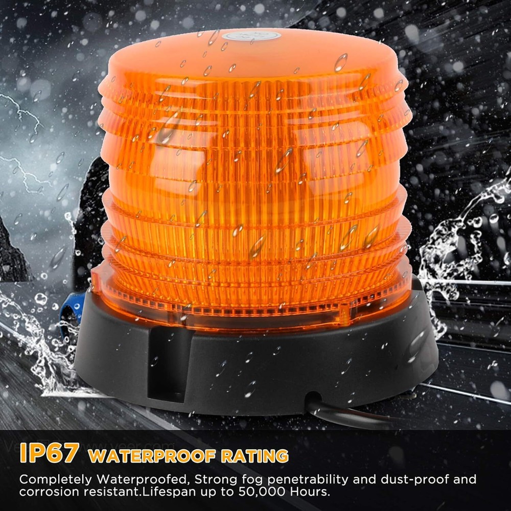 60LED Beacon Strobe light Warning Emergency Light Amber rooftop Small lamps