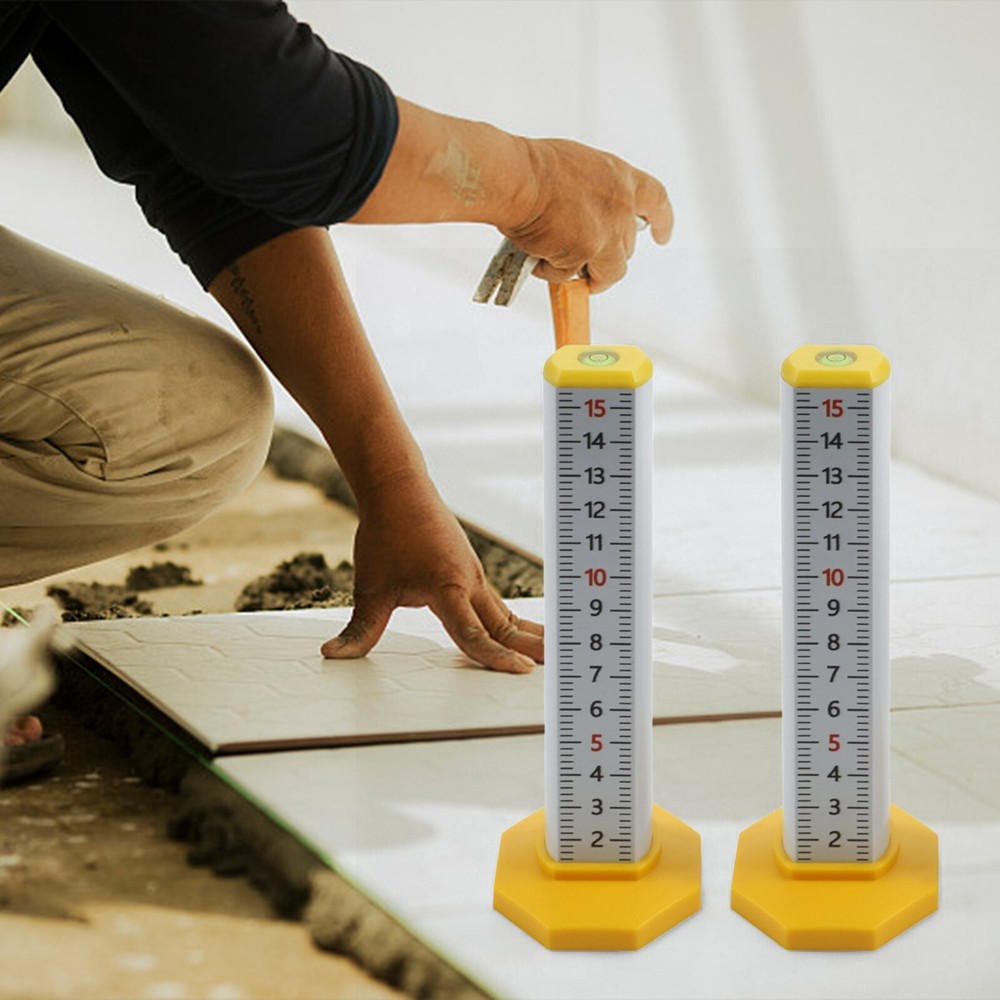2Pcs Magnetic Base Height Ruler for Precision For Carpentry and Renovation
