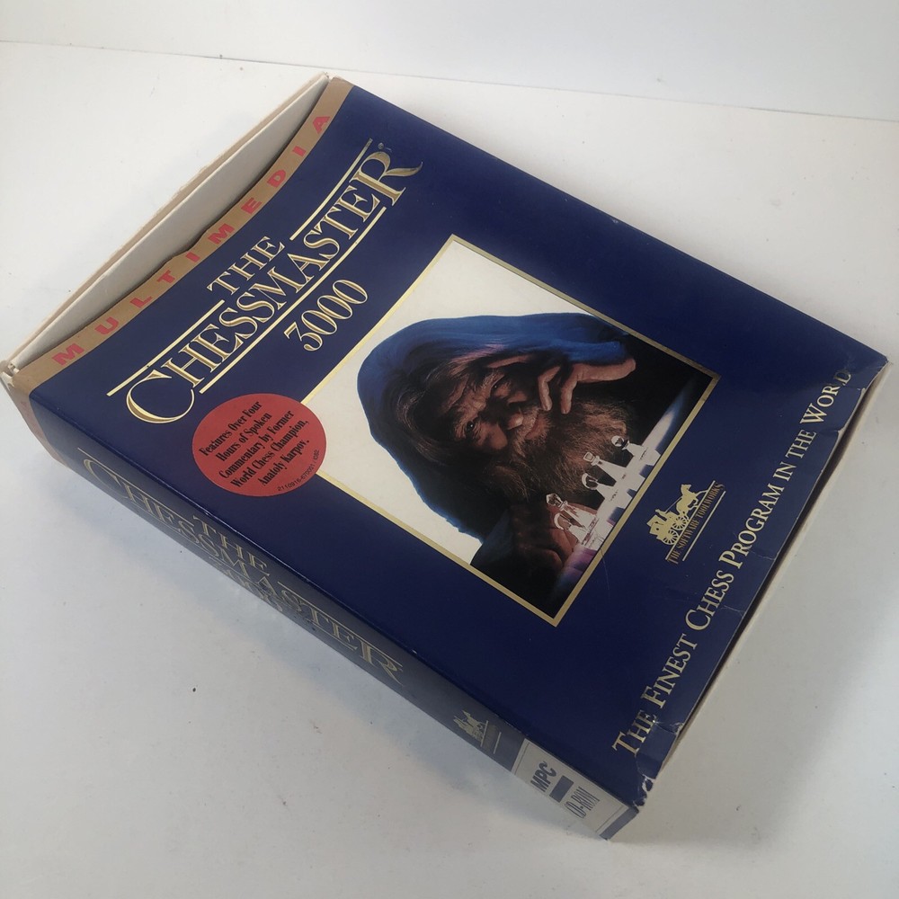 VINTAGE THE CHESSMASTER 3000 SOFTWARE for PC WINDOWS 3.0 - Used