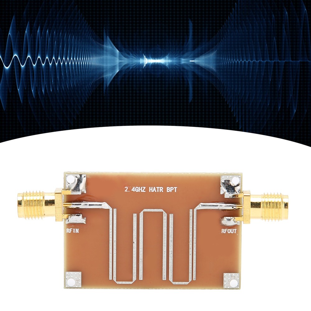 Bandpass Filter Module Microstrip Signal Board 2.4GHz Accessory Electronic Compˇ