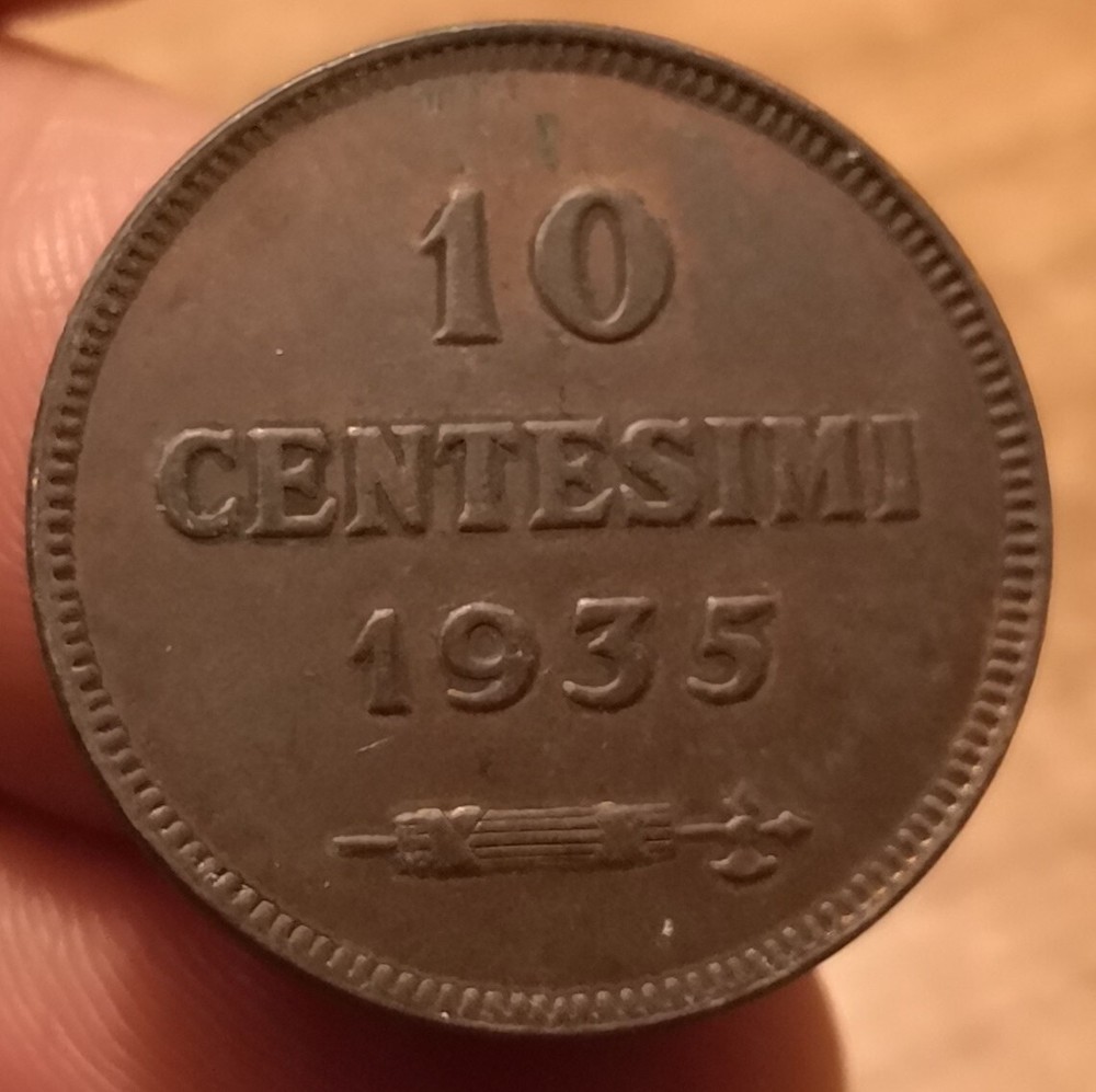 1935 10 Cent Coin, San Marino, Ref. 7678