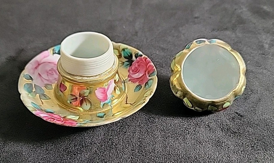 Nippon Match Strike, Unmarked, Hand Painted Roses
