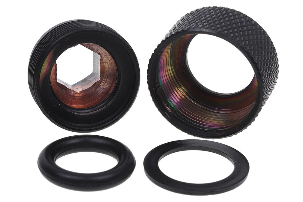 Alphacool HT 13mm G1/4 HardTube Compression Fitting, Deep Black