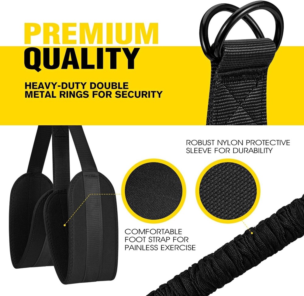 Durable Resistance Bands for Pull Up & Body Strength Training - 300 lbs Support