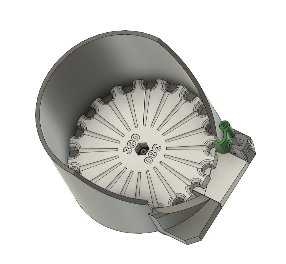 Lee App Nose Down 3D PRINTED BULLET FEEDER