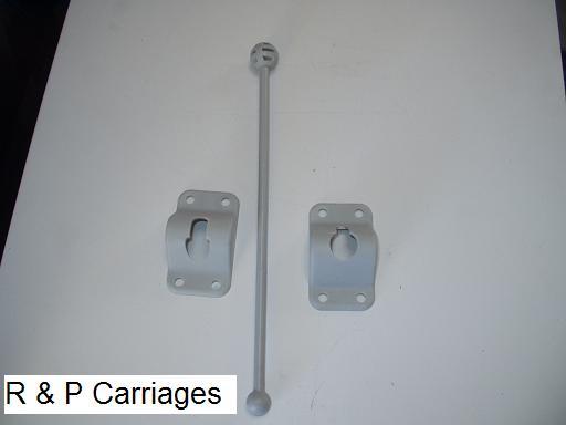 Trailer Cargo Door Hold Back Catch Camper 10" grey