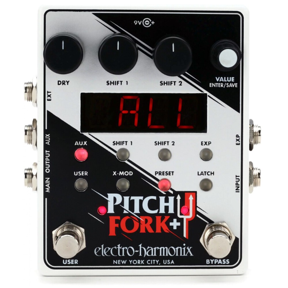 Electro-Harmonix Pitch Fork+ Plus Dual Pitch Shift Octave Effects Pedal