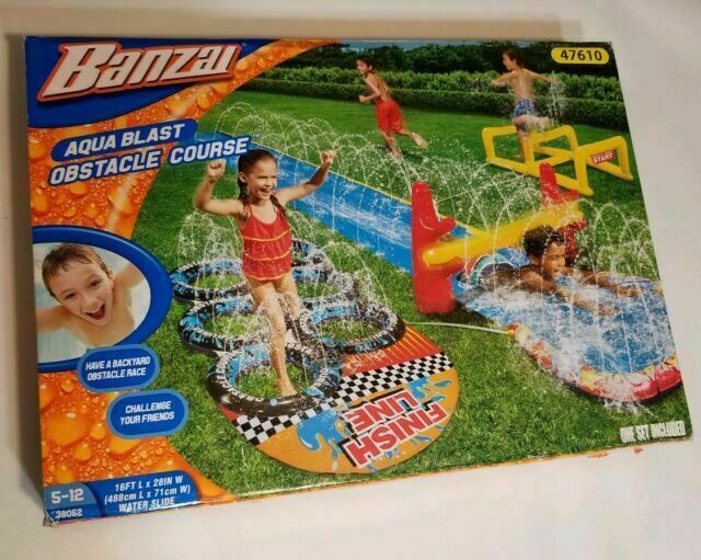 Banzai Aqua Blast Obstacle Course Water Slide