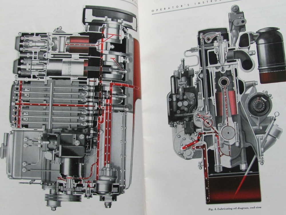 1944 Cummings Diesel Engine Model H Series Operator's Instruction Manual Book
