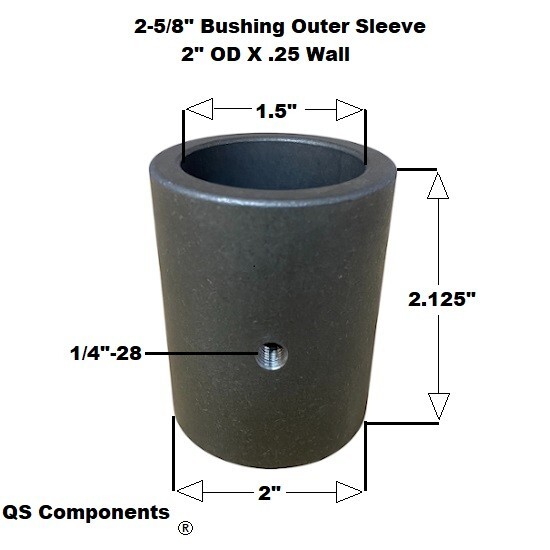 2 5/8" Width 5/8" Hole Polyurethane Bushing Kit