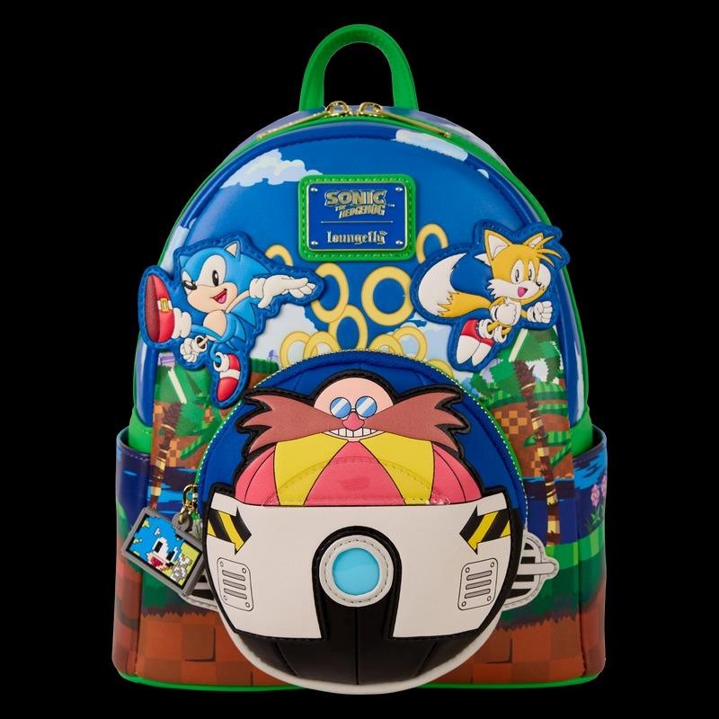 Loungefly Sonic The Hedgehog Light Up Mini Backpack