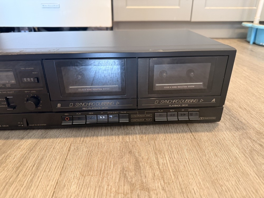 JVC TD-W106 Double Cassette Tape Deck Player/Recorder Tested