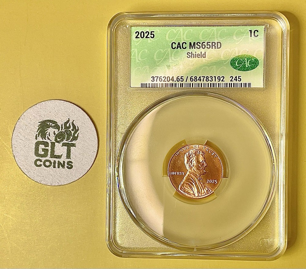 2025 Lincoln Cent ✦ CACG Certified MS65RD ✦ Historic Last Cent Issue