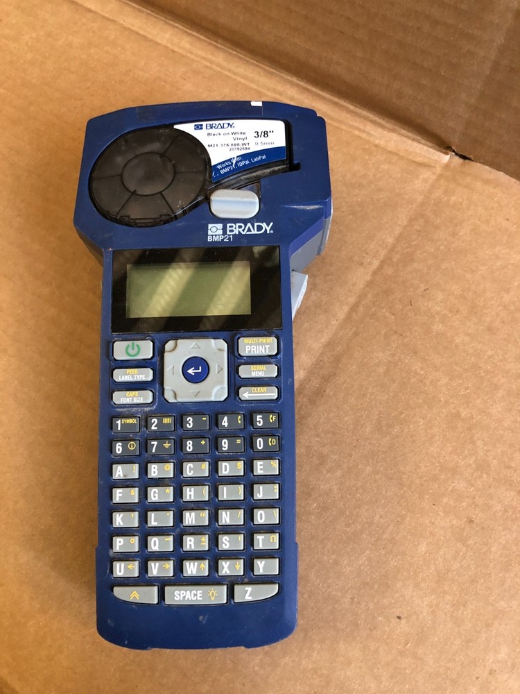 BRADY BMP21 Label Printer AS/IS Untested