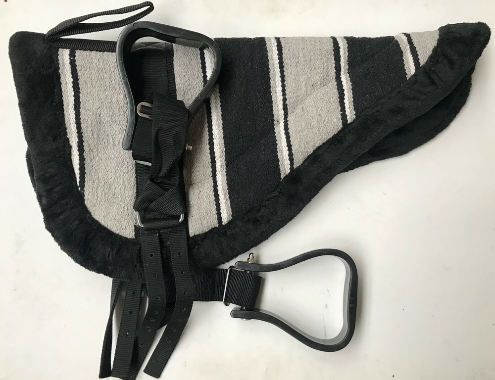 Bare Back Riding Pad with Removable Stirrups from Pet Lovers NZ (Hack Size)
