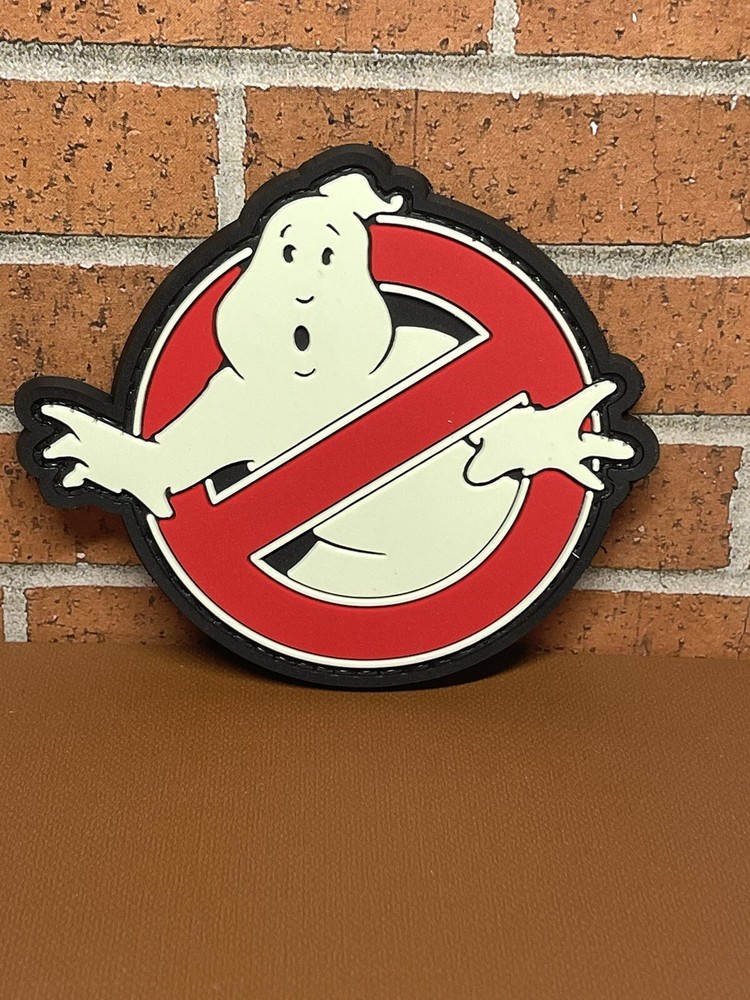 Tactical PVC Patch - Ghostbuster Patch - Hook Loop Ghost Glow in Dark Patch