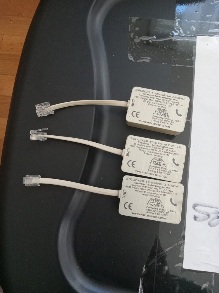 3 X Excelsus Technologies Z-Blocker DSL Filter Model Z-200SM