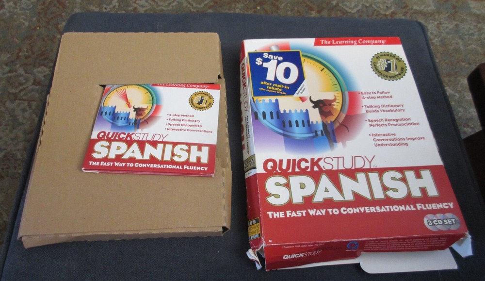 Quick Study Conversational Spanish Learning Company Education 3-CD Set
