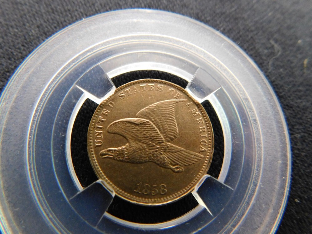1858 FLYING EAGLE CENT SMALL LETTERS ( UNCIRCULATED )