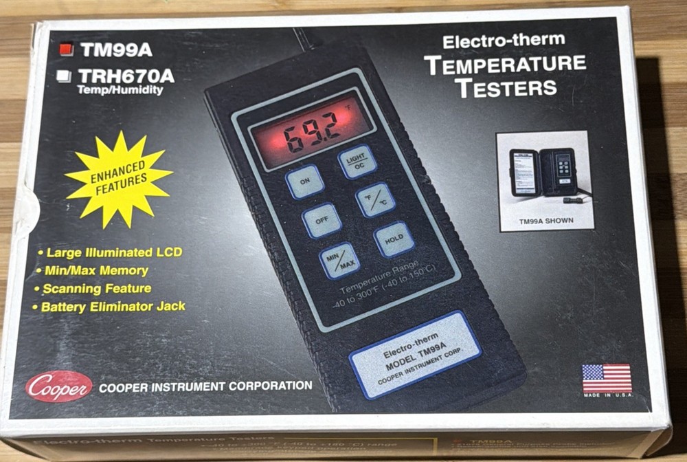 Cooper-Atkins TM99A Digital Thermistor Thermometer