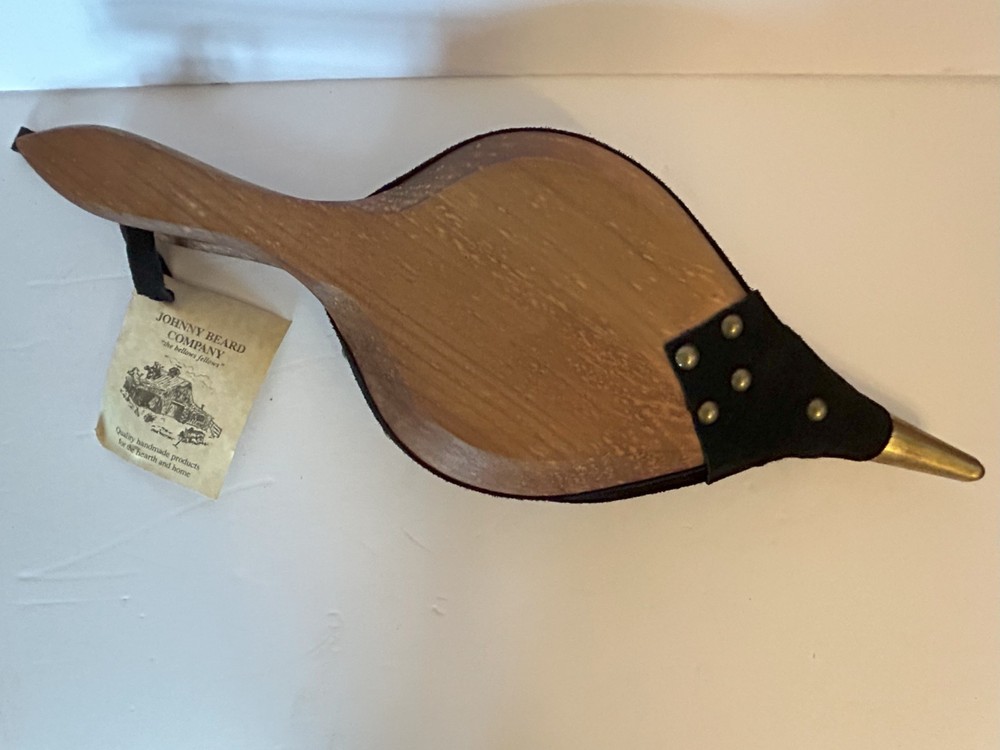 NEW - Johnny Beard Bellow - Solid Wood with Leather - Made in Oklahoma