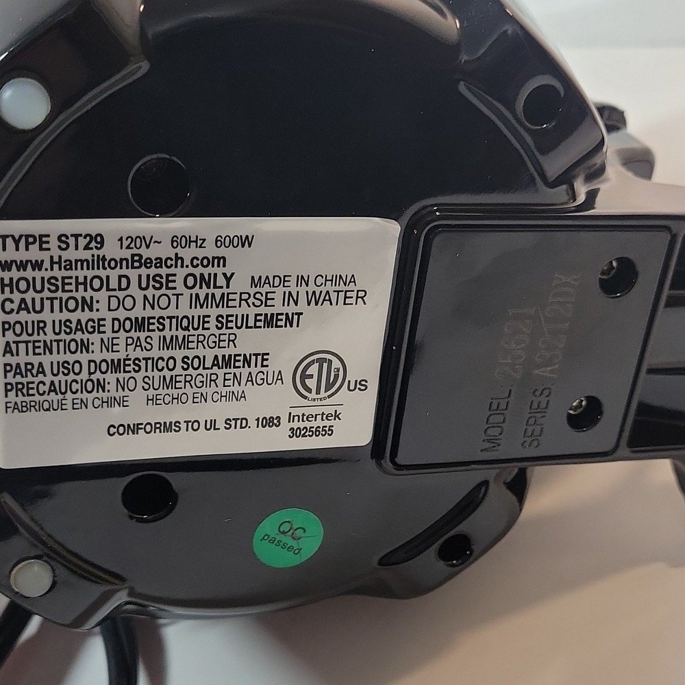 Hamilton Beach Breakfast Sandwich Maker 25475 Open Box Complete Tested Clean