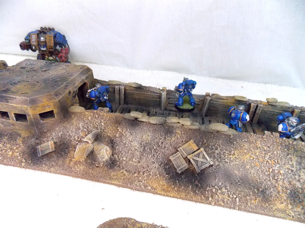 WARGAMING TERRAIN PAINTED ADVANCE ORDERS TRENCH SYSTEM
