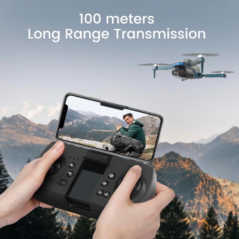 Brushless Motor Drone,90° Adjustable 4K FPV,APP control,40min Flight Time
