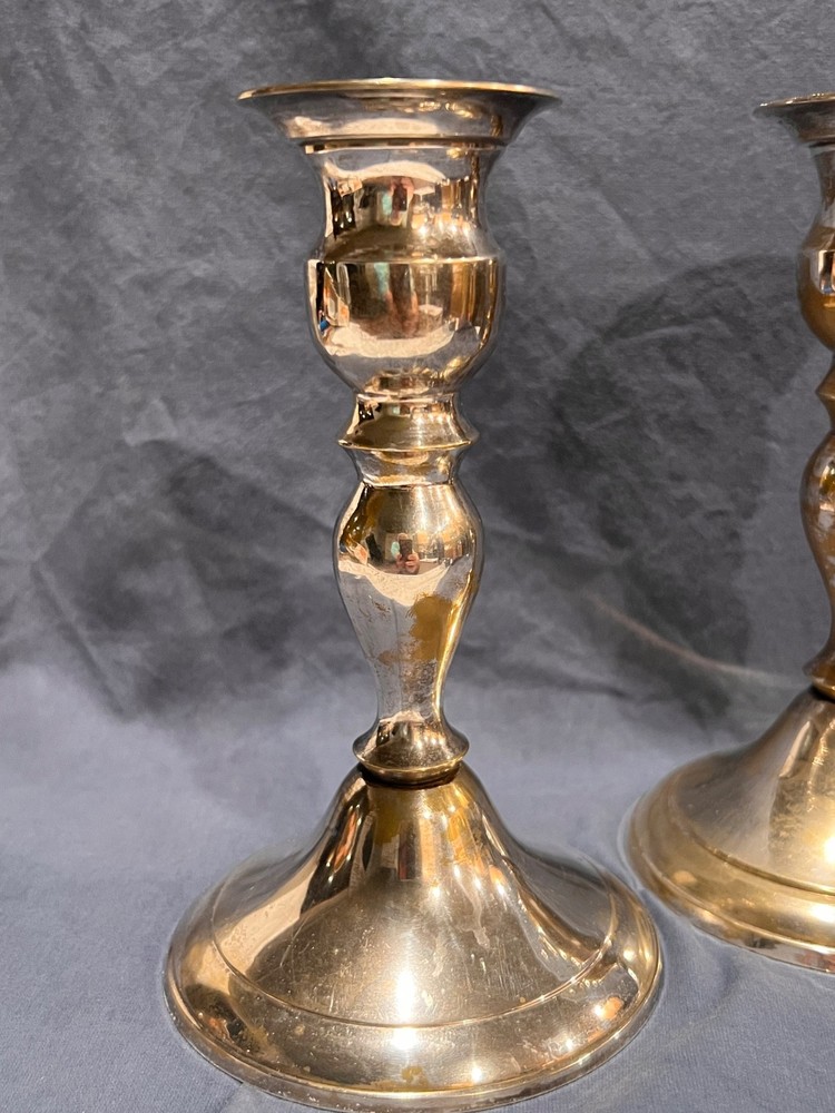 VINTAGE - LEONARD INDIA - Silver Plated Candlesticks
