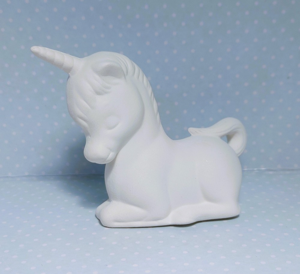 Unicorn ~ Ceramic Bisque Ready to Paint