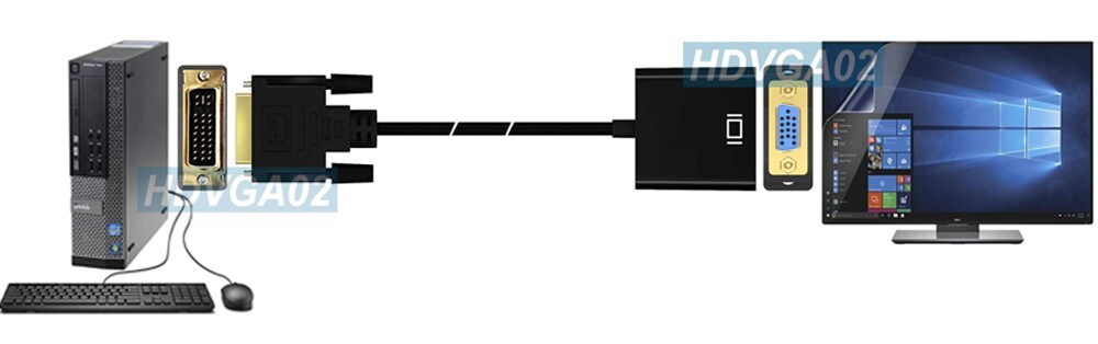 Premium DVI To VGA Video Adapter