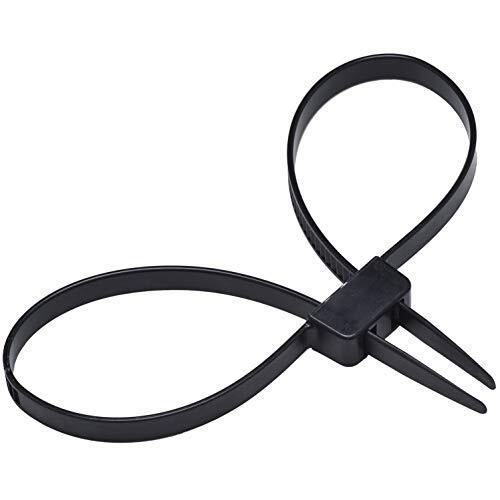 10 Pack Heavy Duty Zip Ties Double Locking Cuff Plastic Cable Ties