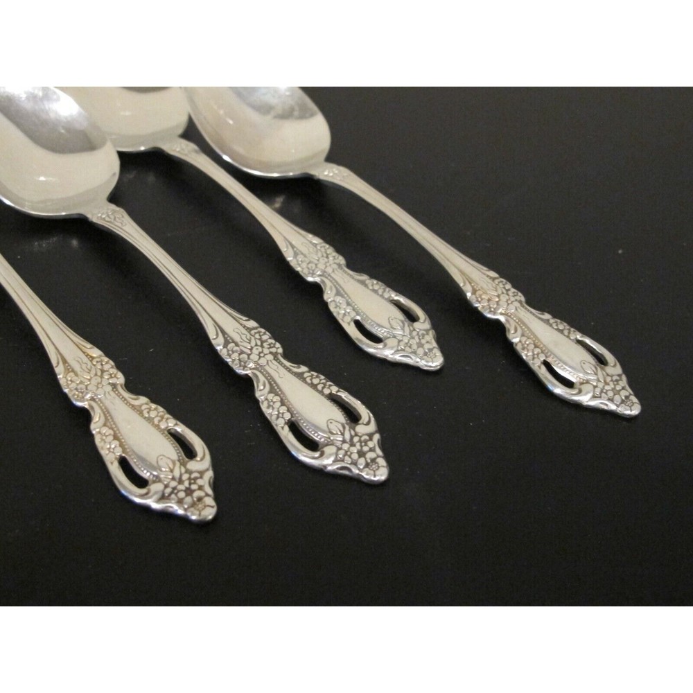(4) Oneida Raphael (Stainless) Place/Oval Soup Spoons